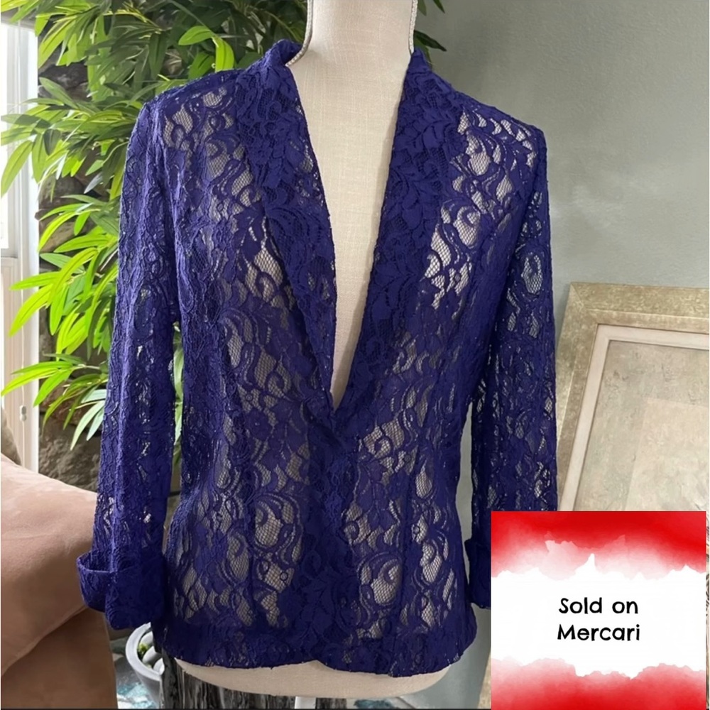 Lace overlay jacket NWT
